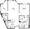 Traditional 1x1.5 927-1020 SF