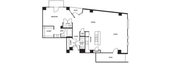 Loft 1x1.5 987-2274 SF