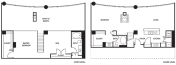 Loft 1x1 843-1583 SF