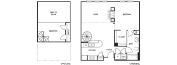 Traditional 1x1 948-1021 SF