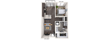 Traditional 1x1 660-715 SF