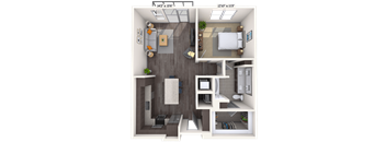 Traditional 1x1 842-904 SF