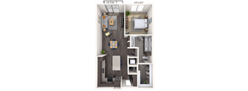 Traditional 1x1 846-866 SF