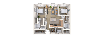 Traditional 2x2  1101-1164 SF