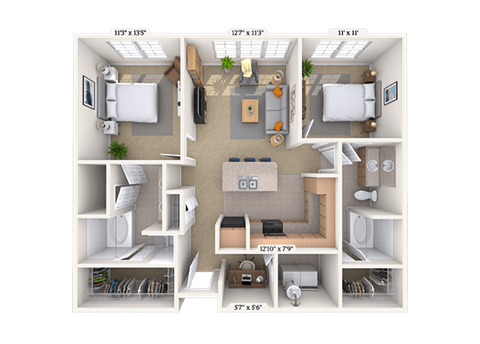 7555 Warren Parkway Studio-3 Beds Apartment for Rent - Photo Gallery 36