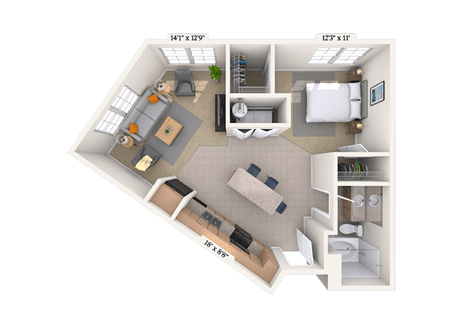 7555 Warren Parkway Studio-3 Beds Apartment for Rent - Photo Gallery 27