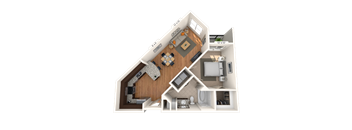 Traditional 1x1 731-851 SF