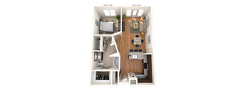 Traditional 1x1 747-846 SF