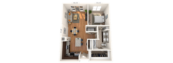 Traditional 1x1 871-952 SF