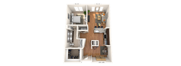 Traditional 1x1 956-1109 SF