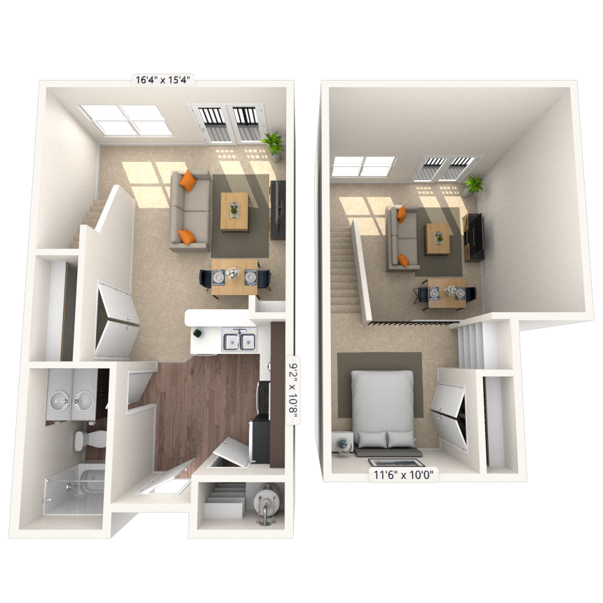 Studio 0x1 612-680 SF