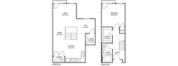 Loft 1x1 948-1034 SF