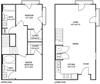 Dual Level 2x2 1015-1412 SF