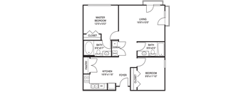 Traditional 2x2 1700 SF