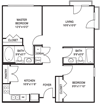 Traditional 2x2 1700 SF