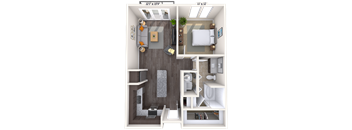 Traditional 1x1 698-783 SF