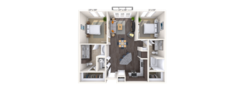 Traditional 2x2 1054-1184 SF