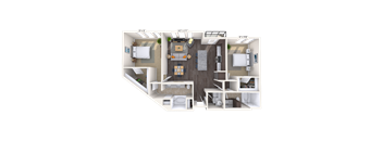 Traditional 2x2 1158 SF