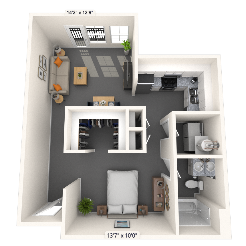 Loft 0x1 688 SF