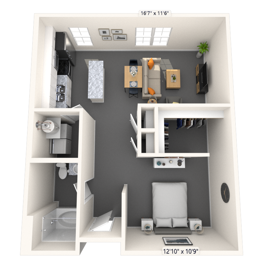 Loft 0x1 723-800 SF
