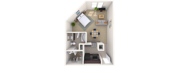 Studio 0x1 527-596 SF