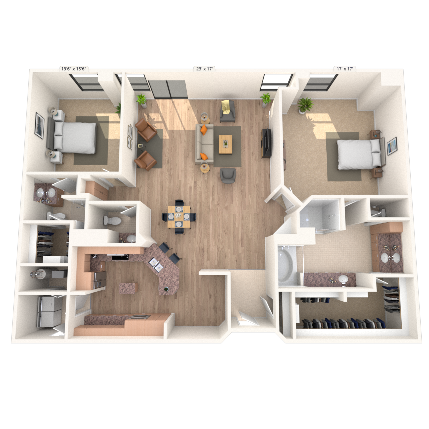 Traditional 2x2.5 2245 SF