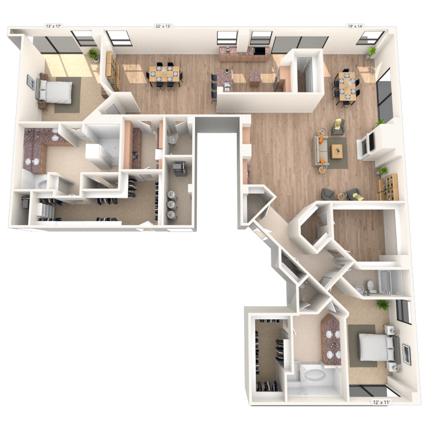 Traditional 3x3.5 3622 SF
