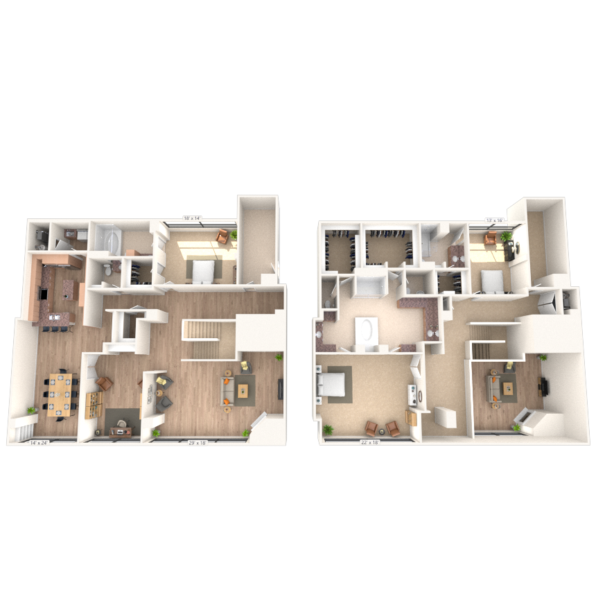 Penthouse 3x3.5 5052 SF