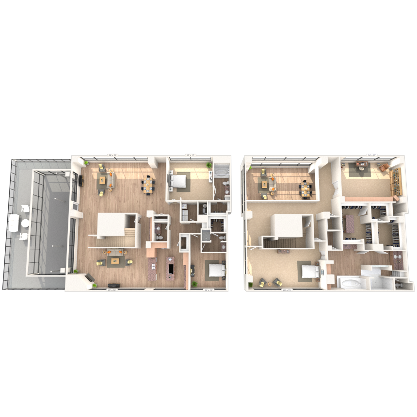 Penthouse 3x3.5 5651 SF