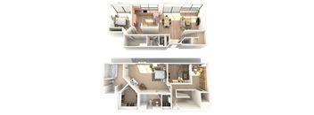 Dual Level 2x2.5 2340 SF