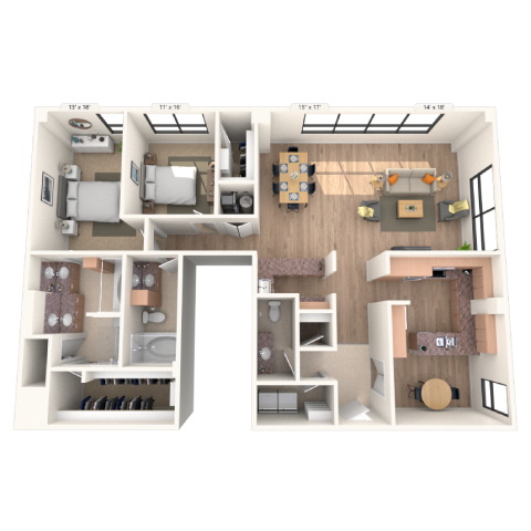 3006 Woodside Street Studio-3 Beds Apartment for Rent - Photo Gallery 17