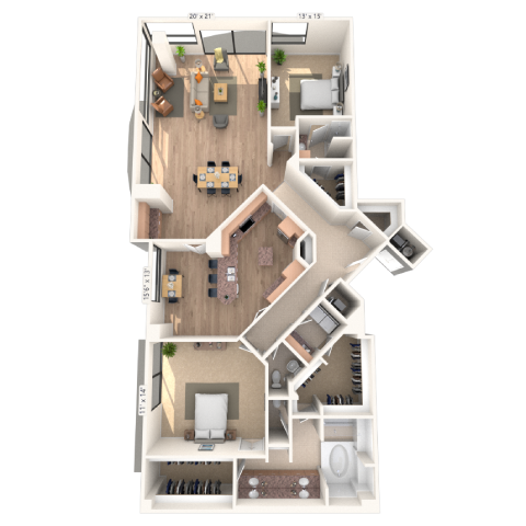 3006 Woodside Street Studio-3 Beds Apartment for Rent - Photo Gallery 20