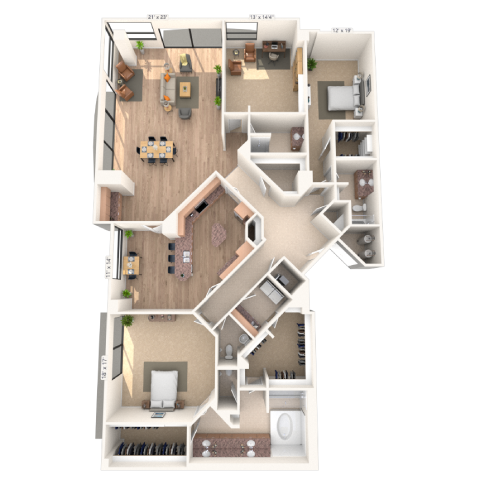 3006 Woodside Street Studio-3 Beds Apartment for Rent - Photo Gallery 18