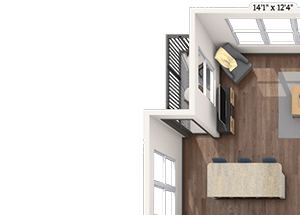Traditional 2x2 1176-1190 SF