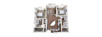 Traditional 2x2 1043-1162 SF