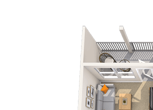 Traditional 1x1 610-692 SF