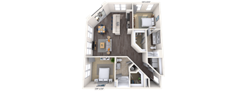 Traditional 2x2 1277 SF