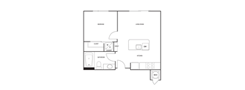 Traditional 1x1 545-567 SF