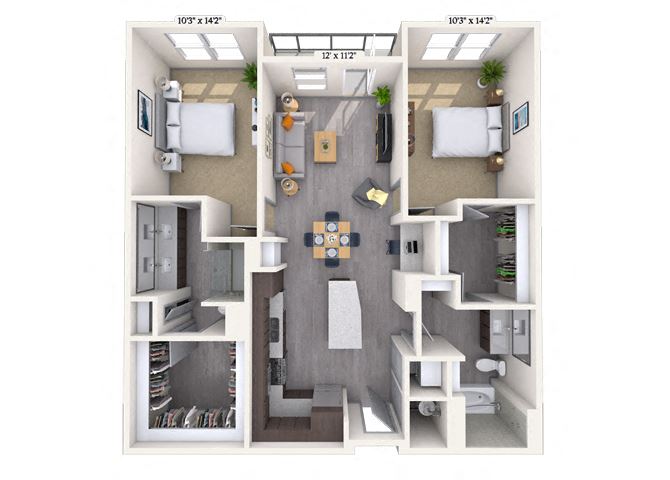 Traditional 2x2 1202-1318 SF