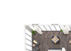 Luxury 2x2 1302-1753 SF