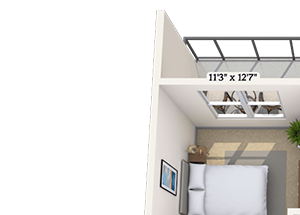 Traditional 1x1 737 SF