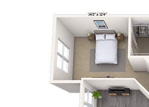 Traditional 2x2 1405 SF