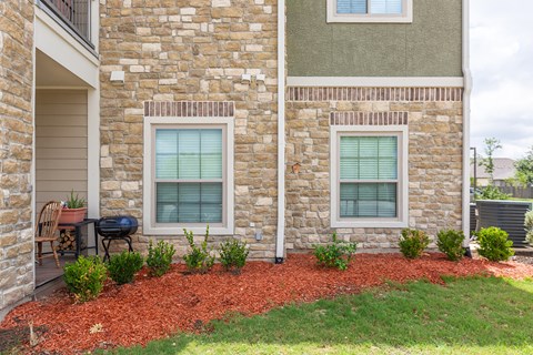 our apartments offer a patio in front of the building