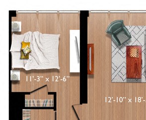 2 bed 2 bath Penthouse D (C03P) Floor Plan 2 bed 2 bath Penthouse D (C03P) Floor Plan at Continuum55, White Plains, 10606