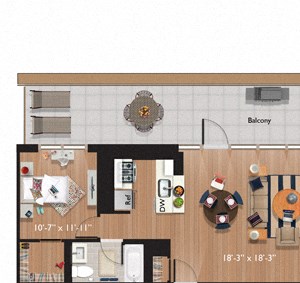 Penthouse K (E01) Floor Plan Penthouse K (E01) Floor Plan at Continuum55, White Plains, 10606