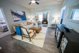 Hardwood Living Room  at Century Capital City Apartments , Tallahassee, Florida