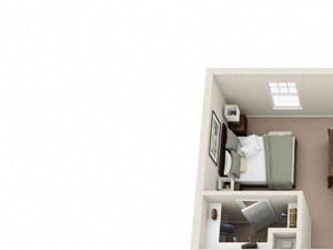 1 bed 1 bath The London Floor Plan 1 bed 1 bath The London Floor Plan at Century Capital City Apartments , Tallahassee, Florida