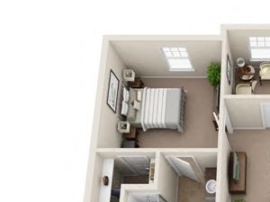 2 bed 2 bath The Paris Floor Plan 2 bed 2 bath The Paris Floor Plan at Century Capital City Apartments , Tallahassee, Florida