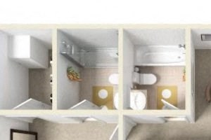 2 Bedroom + 2.5 Bath