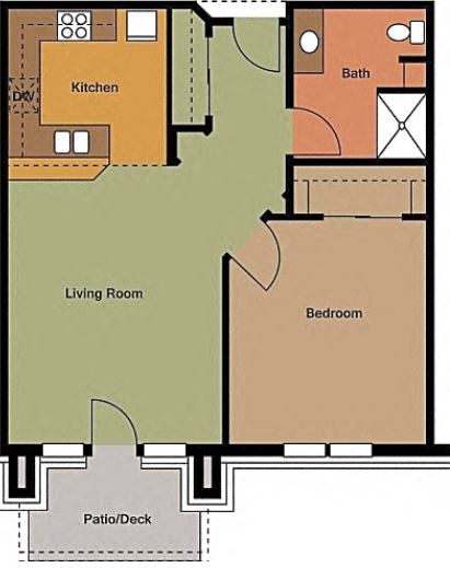 1 Bedroom 1 Bathroom